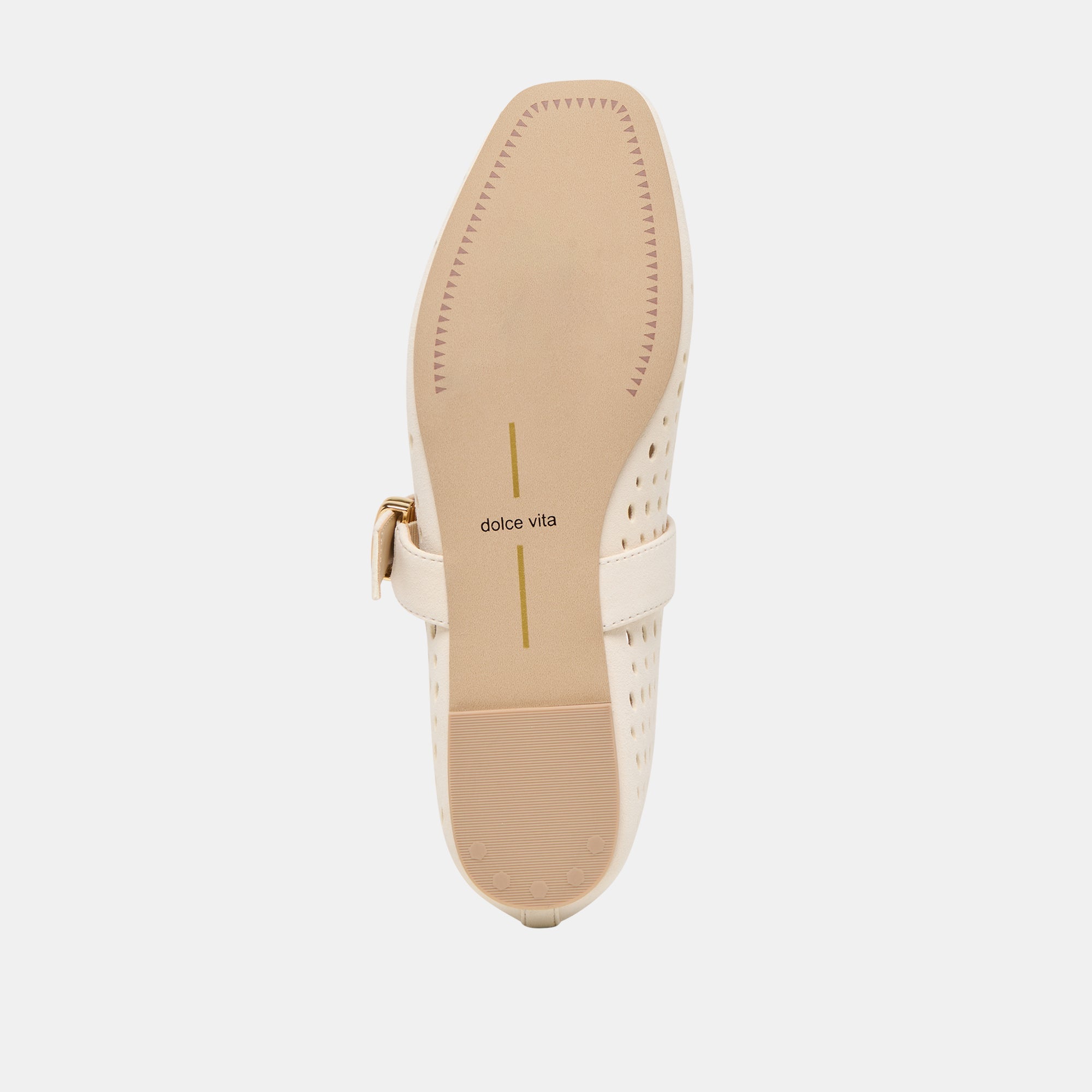 Mikel Creme Perforated Suede Ballet Flats / Dolce Vita