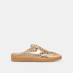 Notice Slide Gold Woven Stella Sneakers / Dolce Vita
