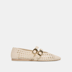 Baylee Creme Woven Stella Ballet Flats / Dolce Vita