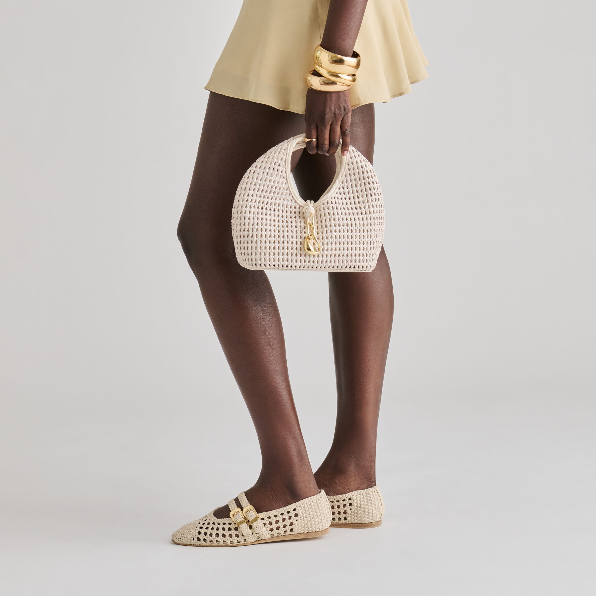 Baylee Creme Woven Stella Ballet Flats / Dolce Vita