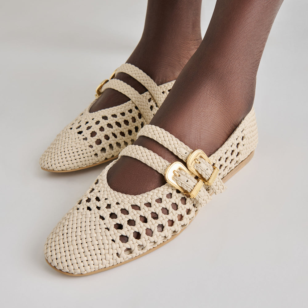 Baylee Creme Woven Stella Ballet Flats / Dolce Vita