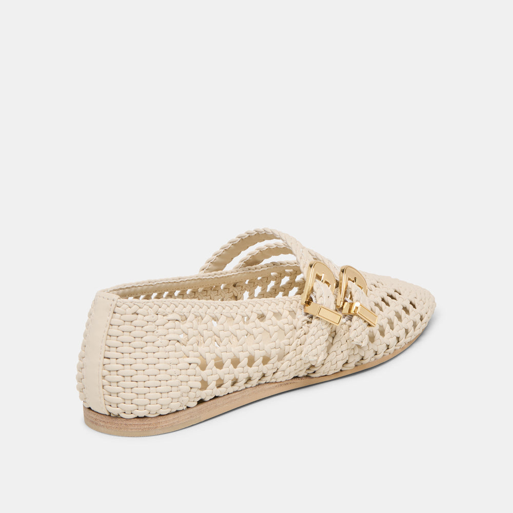 Baylee Creme Woven Stella Ballet Flats / Dolce Vita