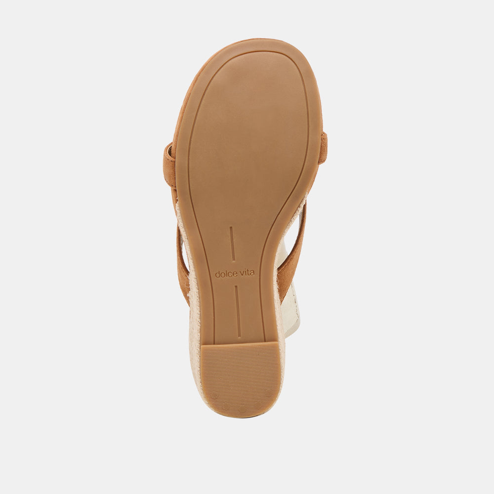 Helan Espadrille Brown Suede Wedges / Dolce Vita