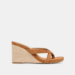 Helan Espadrille Brown Suede Wedges / Dolce Vita