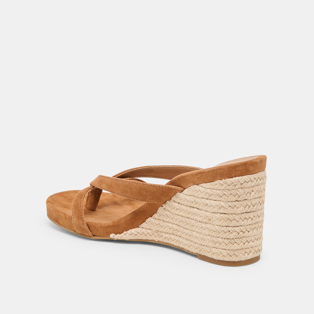 Helan Espadrille Brown Suede Wedges / Dolce Vita