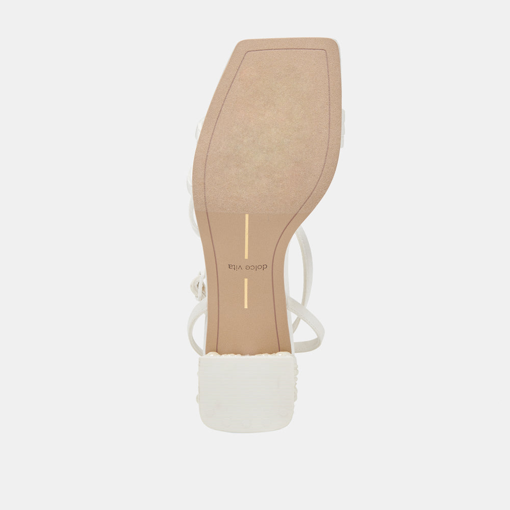 YSABEL PEARL HEELS TRUE WHITE SATIN
 – Dolce Vita / Dolce Vita