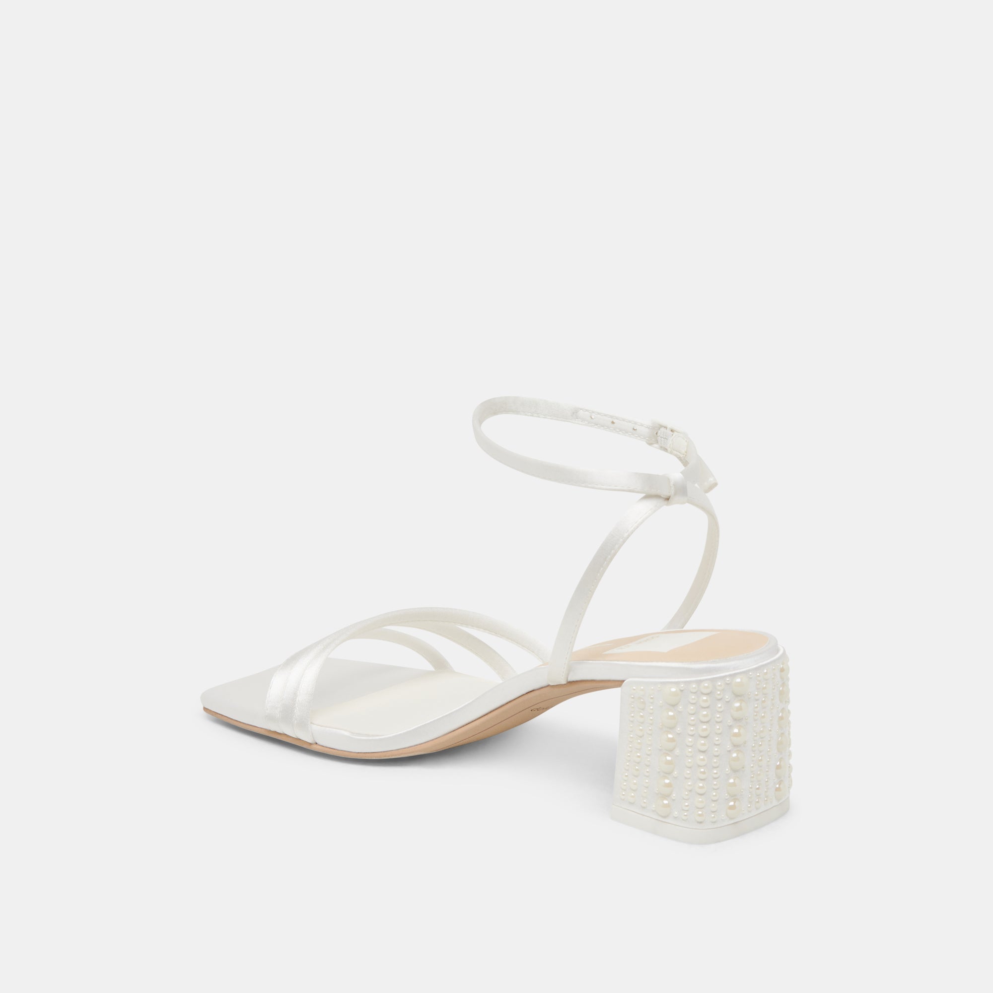 YSABEL PEARL HEELS TRUE WHITE SATIN
 – Dolce Vita / Dolce Vita