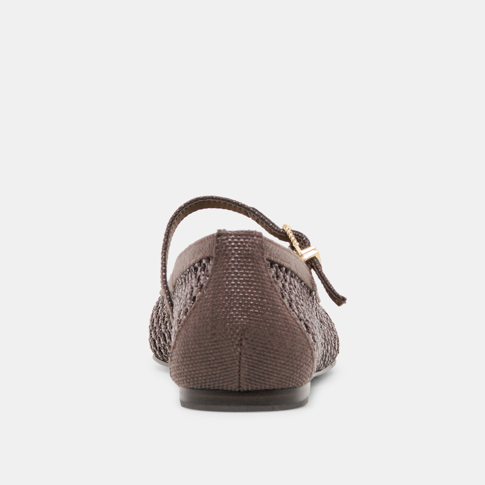 Reyes Chocolate Woven Raffia Ballet Flats / Dolce Vita