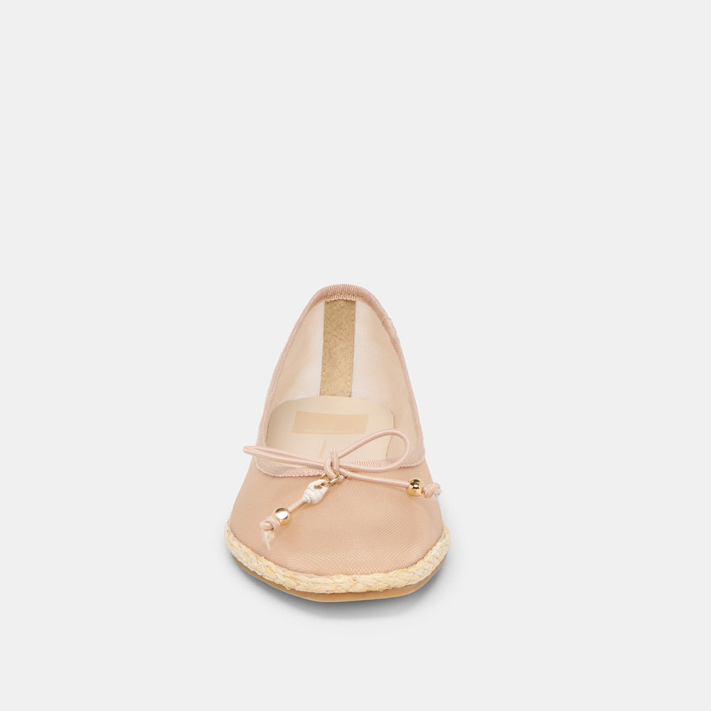 Tianna Mesh Blush Mesh Ballet Flats / Dolce Vita