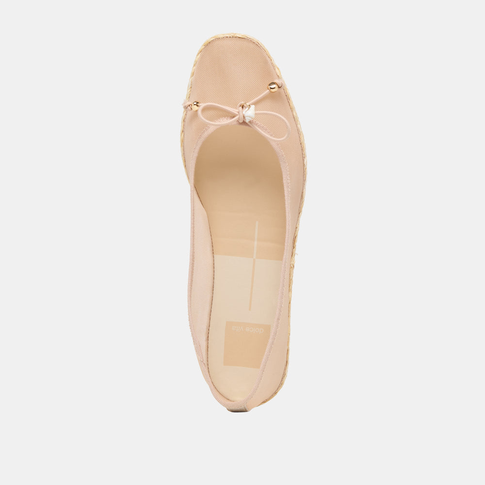 Tianna Mesh Blush Mesh Ballet Flats / Dolce Vita