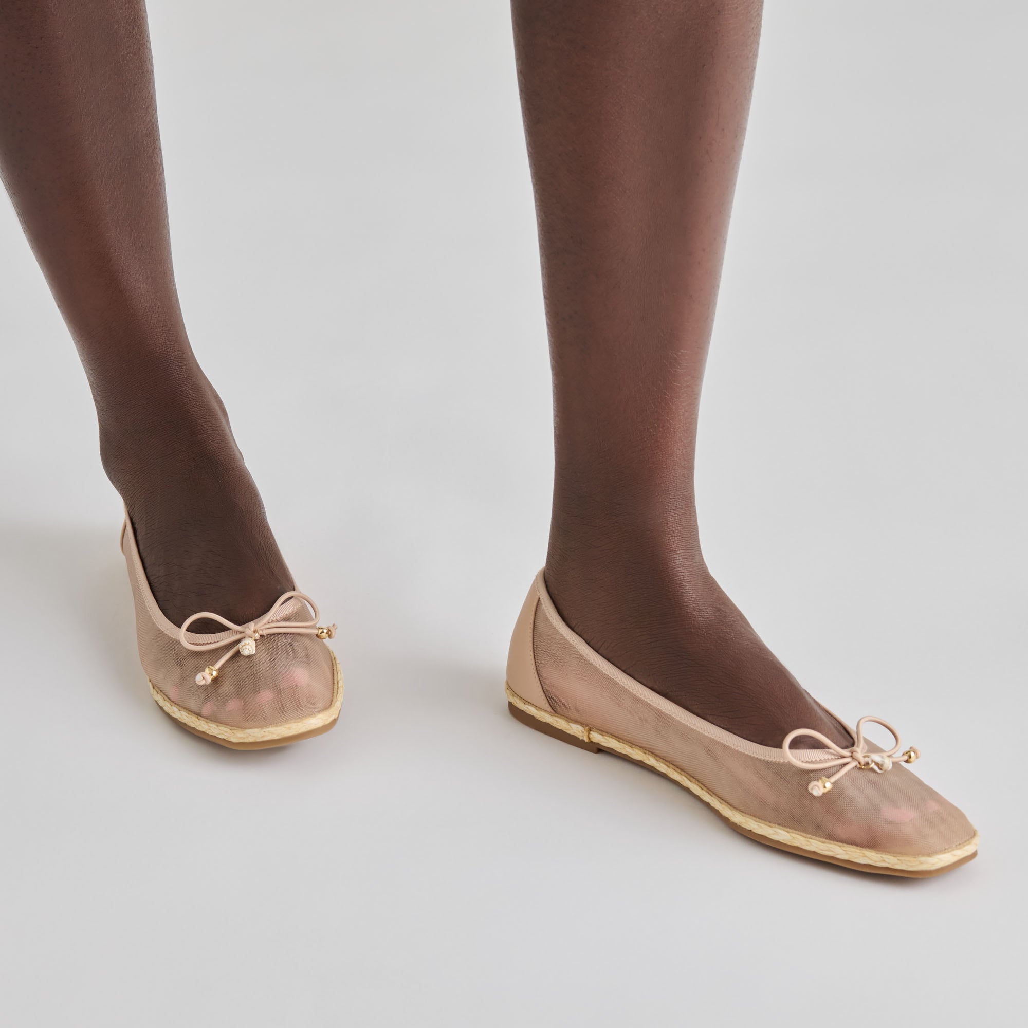 Tianna Mesh Blush Mesh Ballet Flats / Dolce Vita