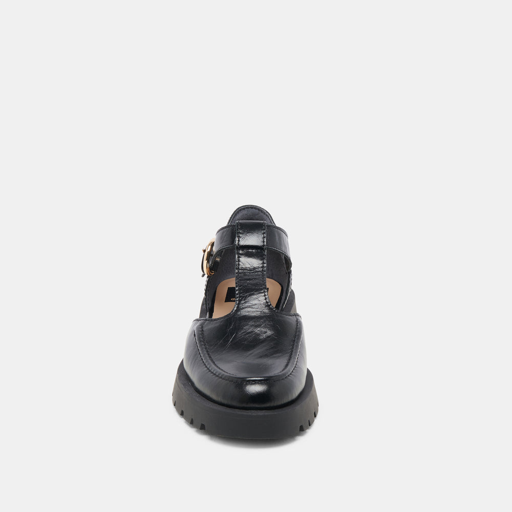 EMILIO FLATS MIDNIGHT CRINKLE PATENT LEATHER
 – Dolce Vita / Dolce Vita
