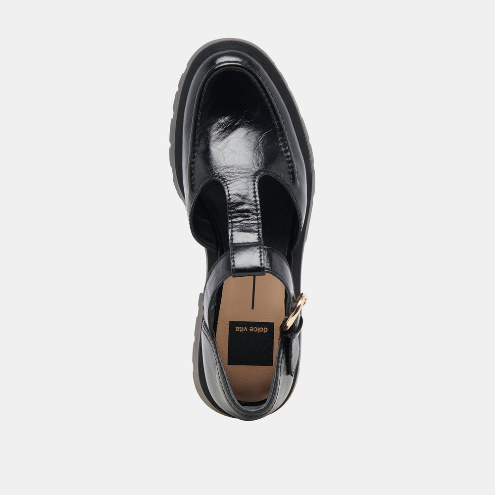 EMILIO FLATS MIDNIGHT CRINKLE PATENT LEATHER
 – Dolce Vita / Dolce Vita