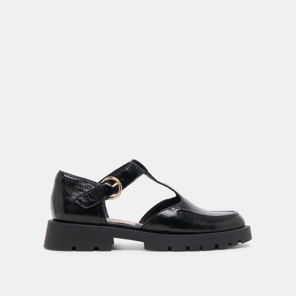 EMILIO FLATS MIDNIGHT CRINKLE PATENT LEATHER
 – Dolce Vita / Dolce Vita