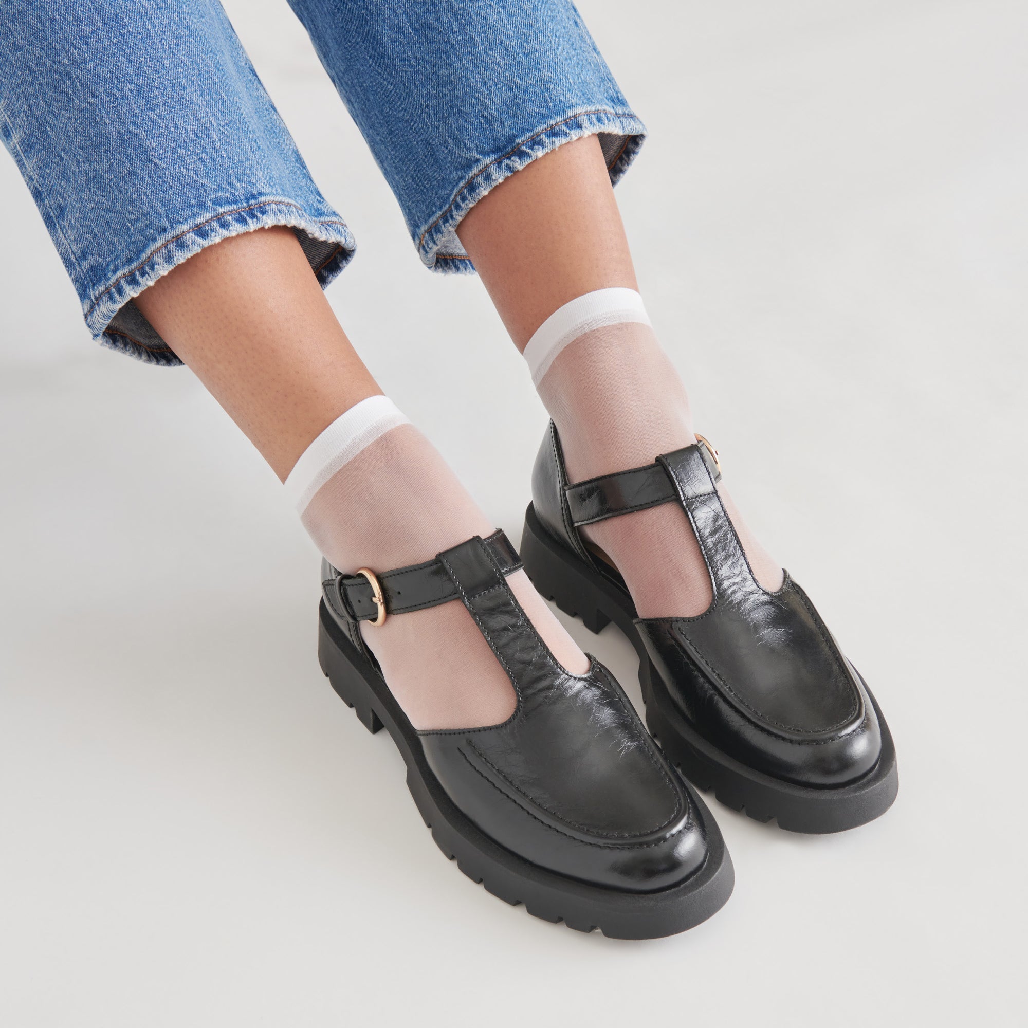 EMILIO FLATS MIDNIGHT CRINKLE PATENT LEATHER
 – Dolce Vita / Dolce Vita