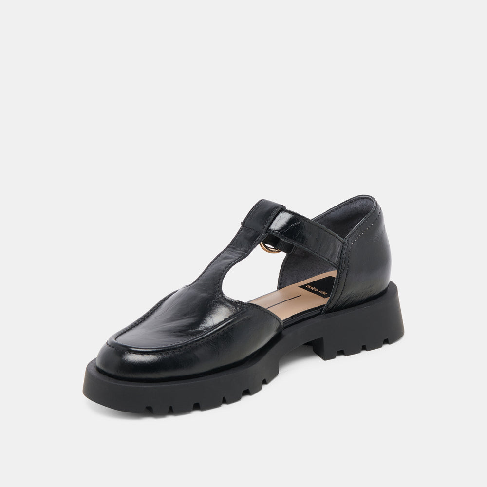 EMILIO FLATS MIDNIGHT CRINKLE PATENT LEATHER
 – Dolce Vita / Dolce Vita