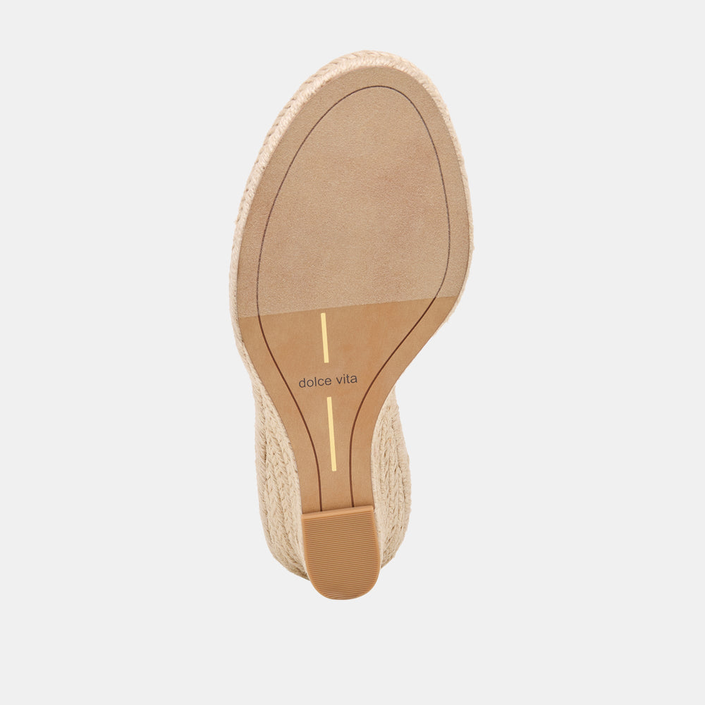 Vaya Ecru Linen Wedges / Dolce Vita
