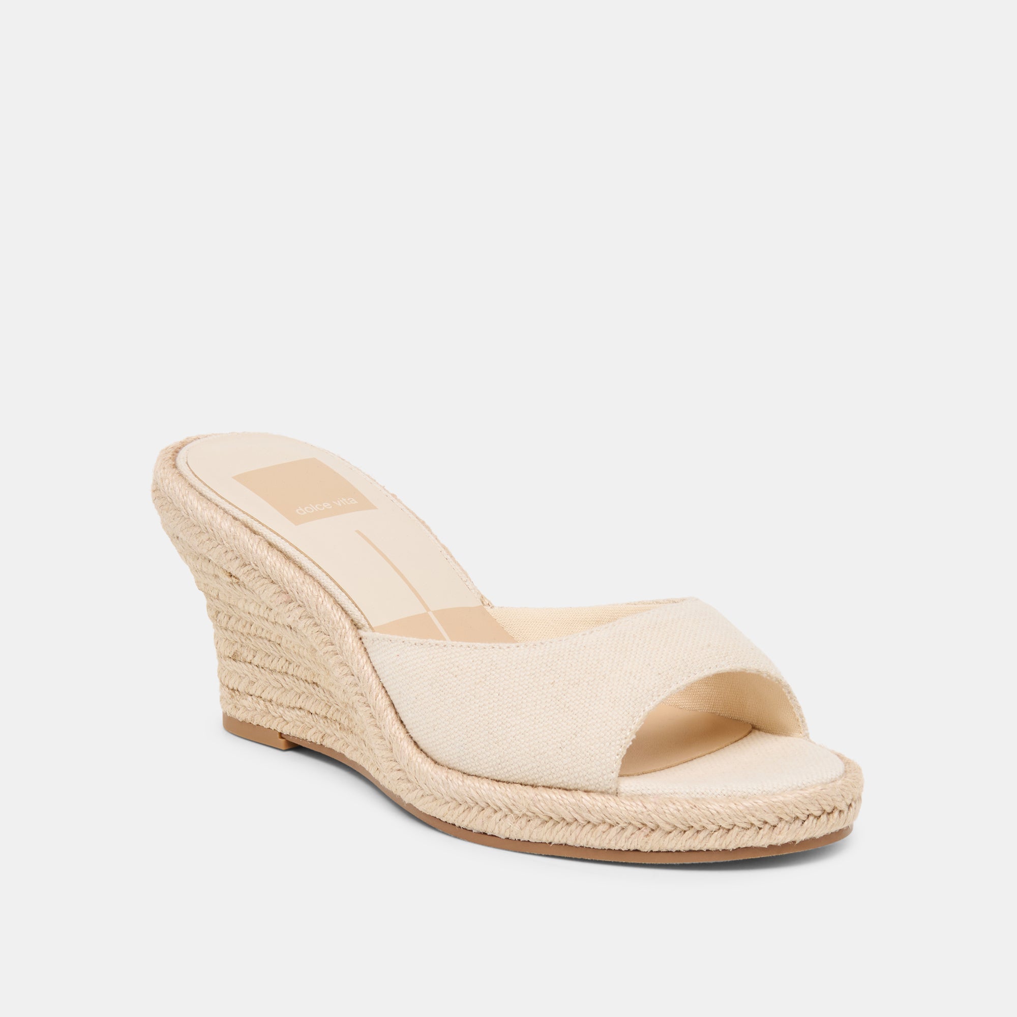 Vaya Ecru Linen Wedges / Dolce Vita