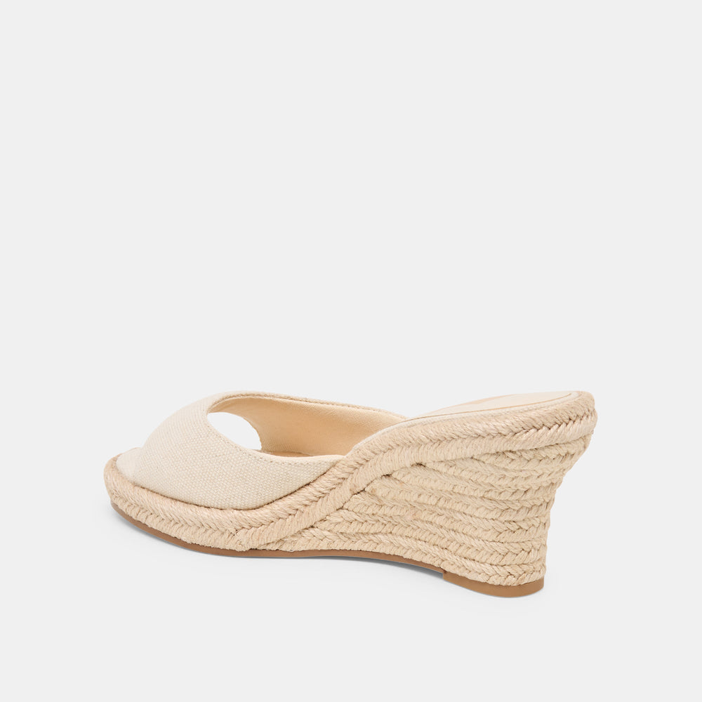 Vaya Ecru Linen Wedges / Dolce Vita