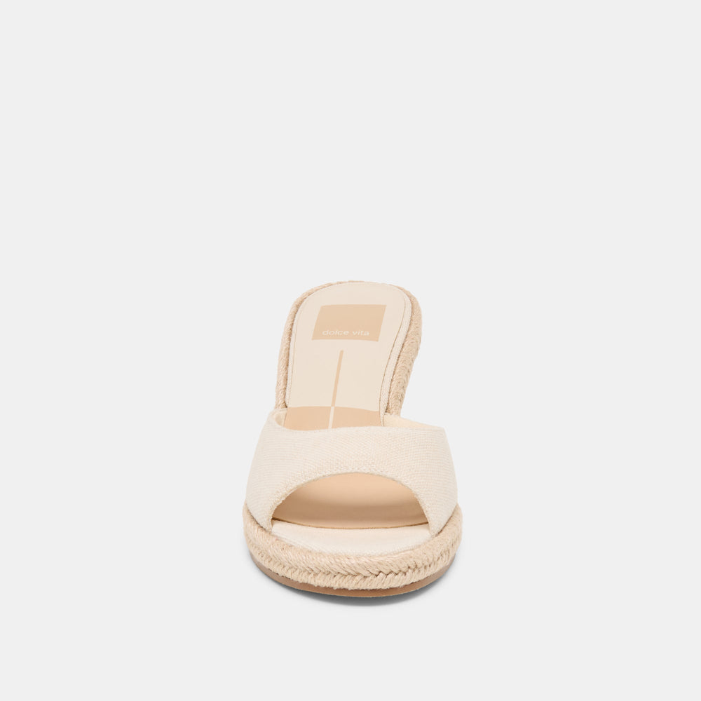 Vaya Ecru Linen Wedges / Dolce Vita