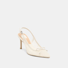 Yela White Tulle Heels / Dolce Vita