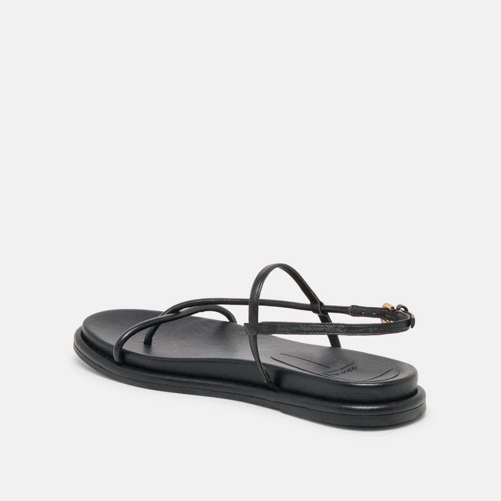 Dom Black Leather Sandals / Dolce Vita