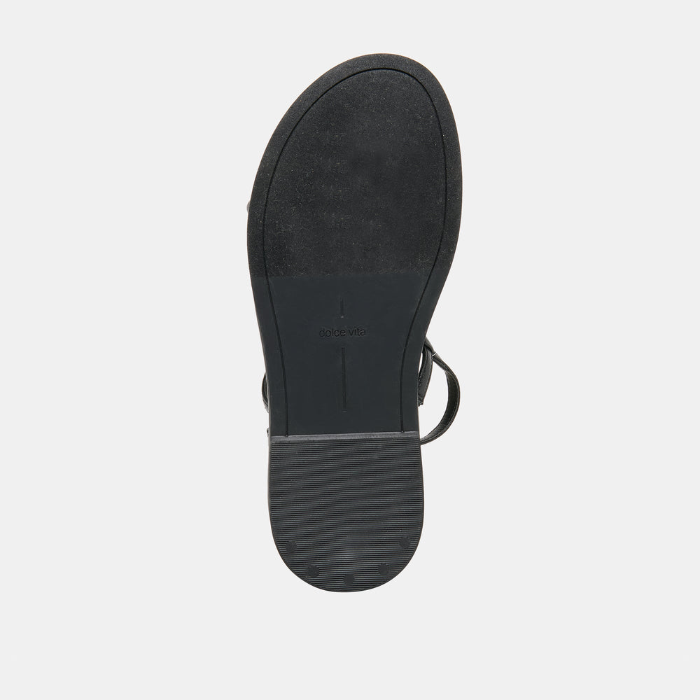 Dom Black Leather Sandals / Dolce Vita