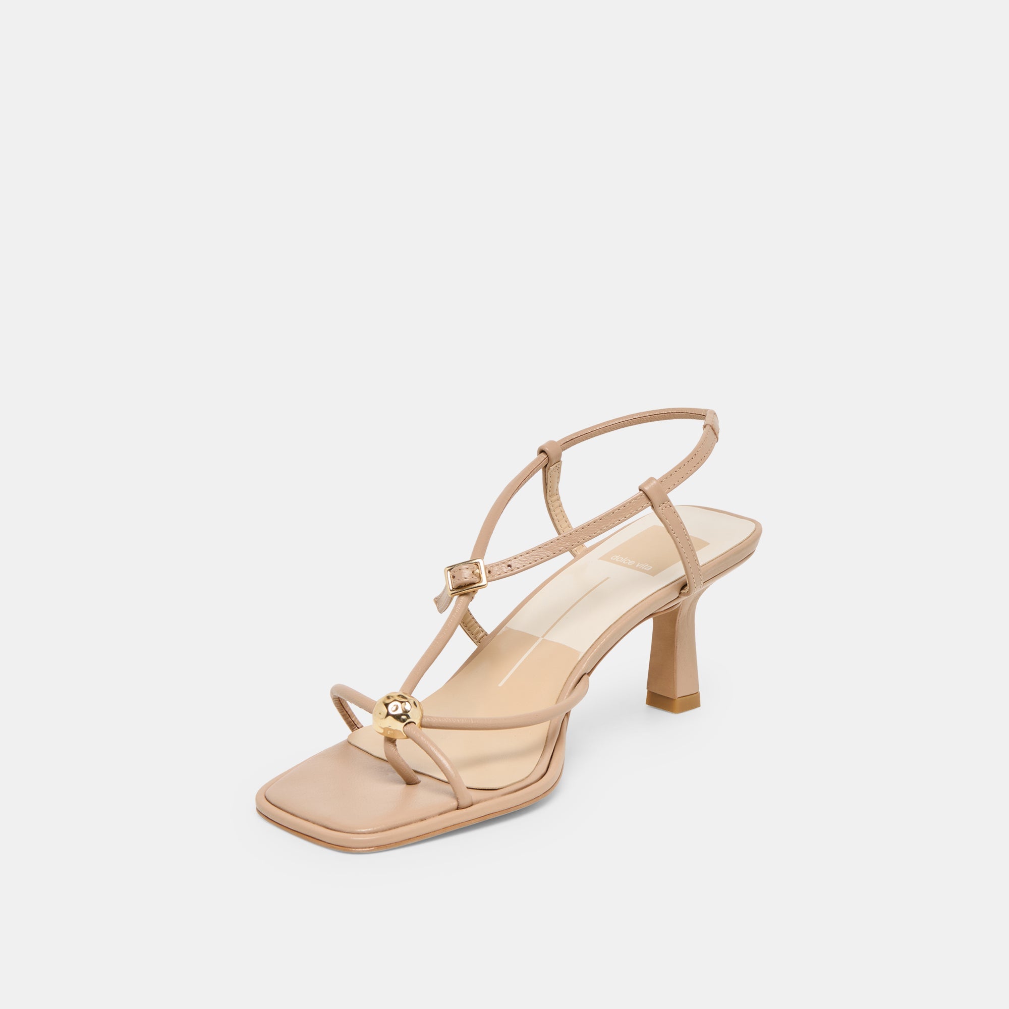 Mylee Light Tan Leather Heels / Dolce Vita