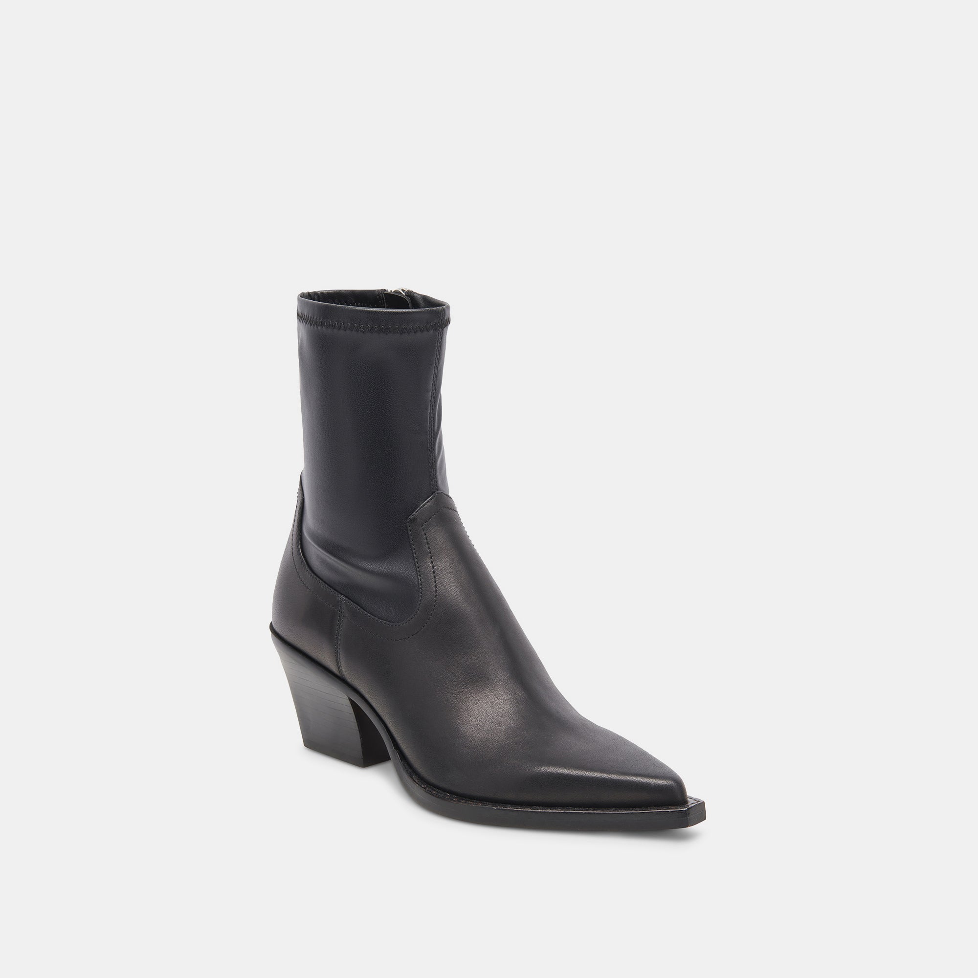 Rutger Boots Black Leather | Women's Black Leather Mid-Ankle Boots
 – Dolce Vita / Dolce Vita