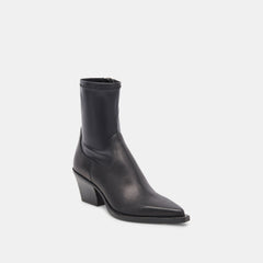 Rutger Boots Black Leather | Women's Black Leather Mid-Ankle Boots
 – Dolce Vita / Dolce Vita