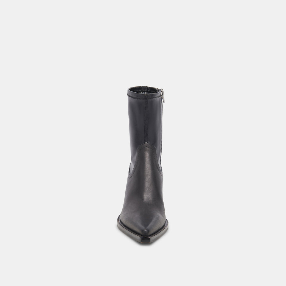 Rutger Boots Black Leather | Women's Black Leather Mid-Ankle Boots
 – Dolce Vita / Dolce Vita