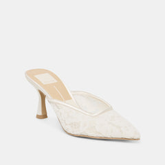 Cleo High True White Lace Heels / Dolce Vita