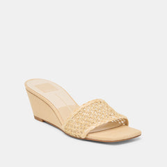 Qaily Lt Natural Raffia Wedges / Dolce Vita