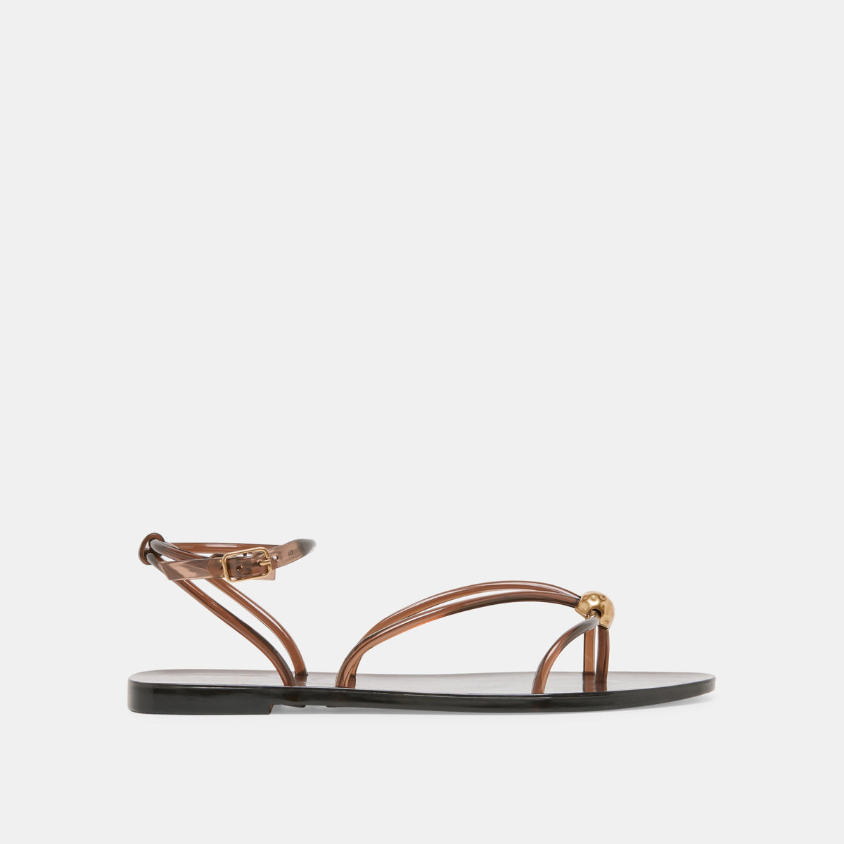 Kenley Vinyl Chocolate Jelly Sandals / Dolce Vita