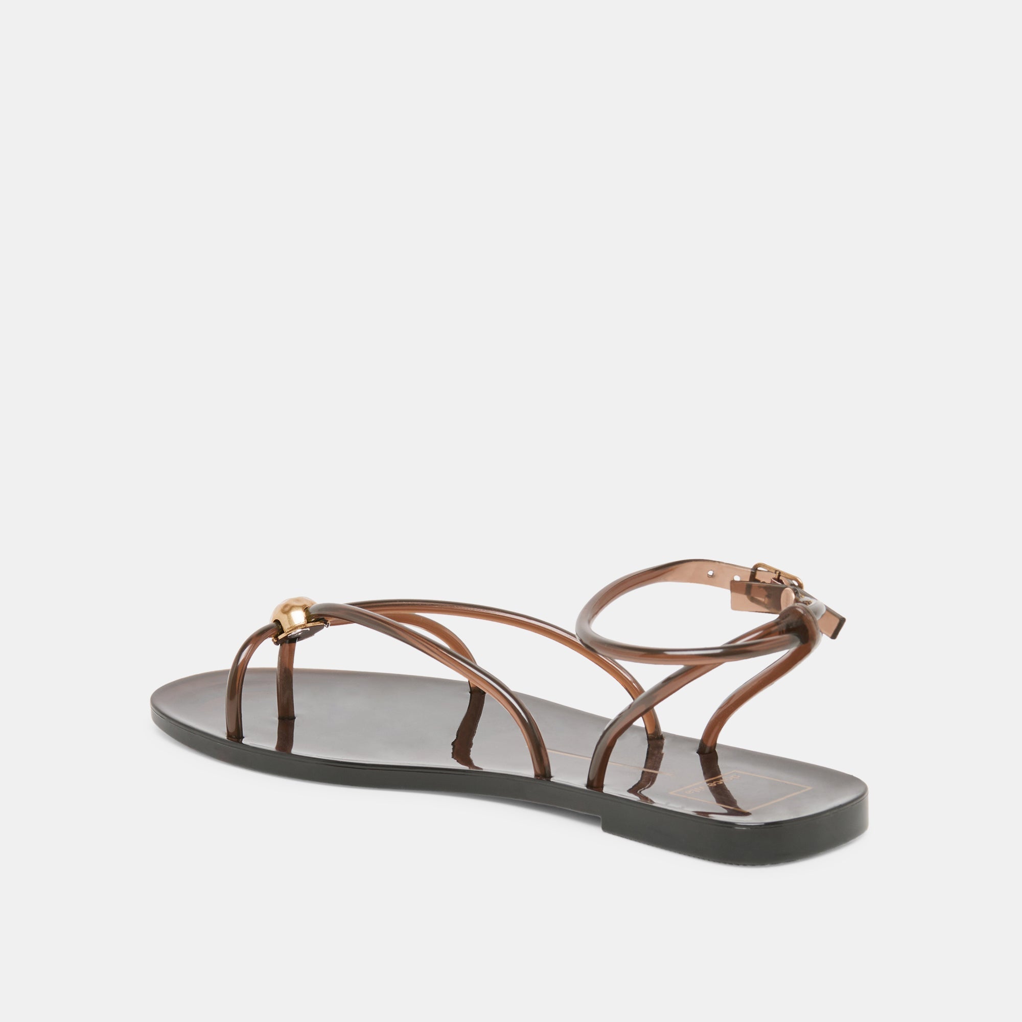 Kenley Vinyl Chocolate Jelly Sandals / Dolce Vita