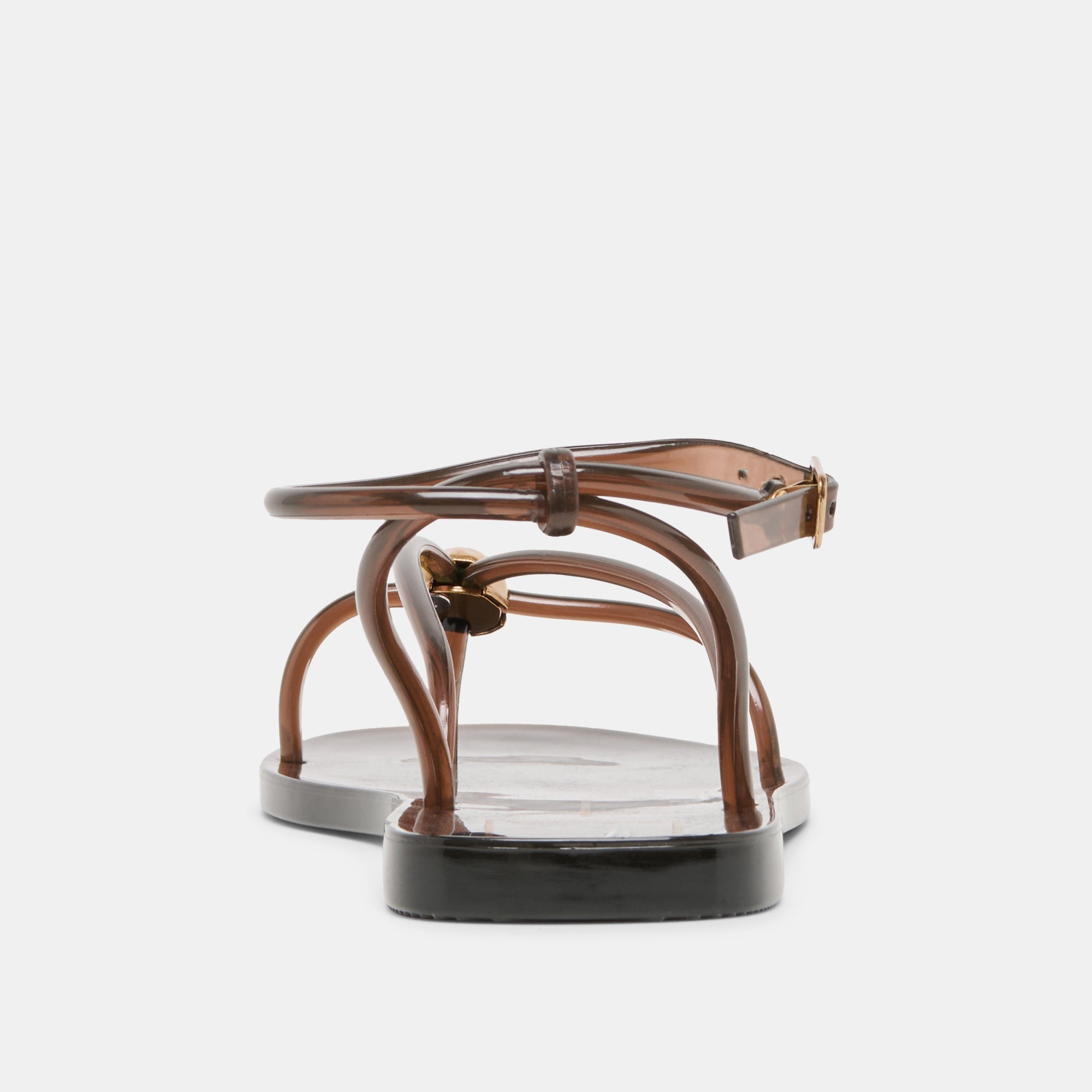 Kenley Vinyl Chocolate Jelly Sandals / Dolce Vita