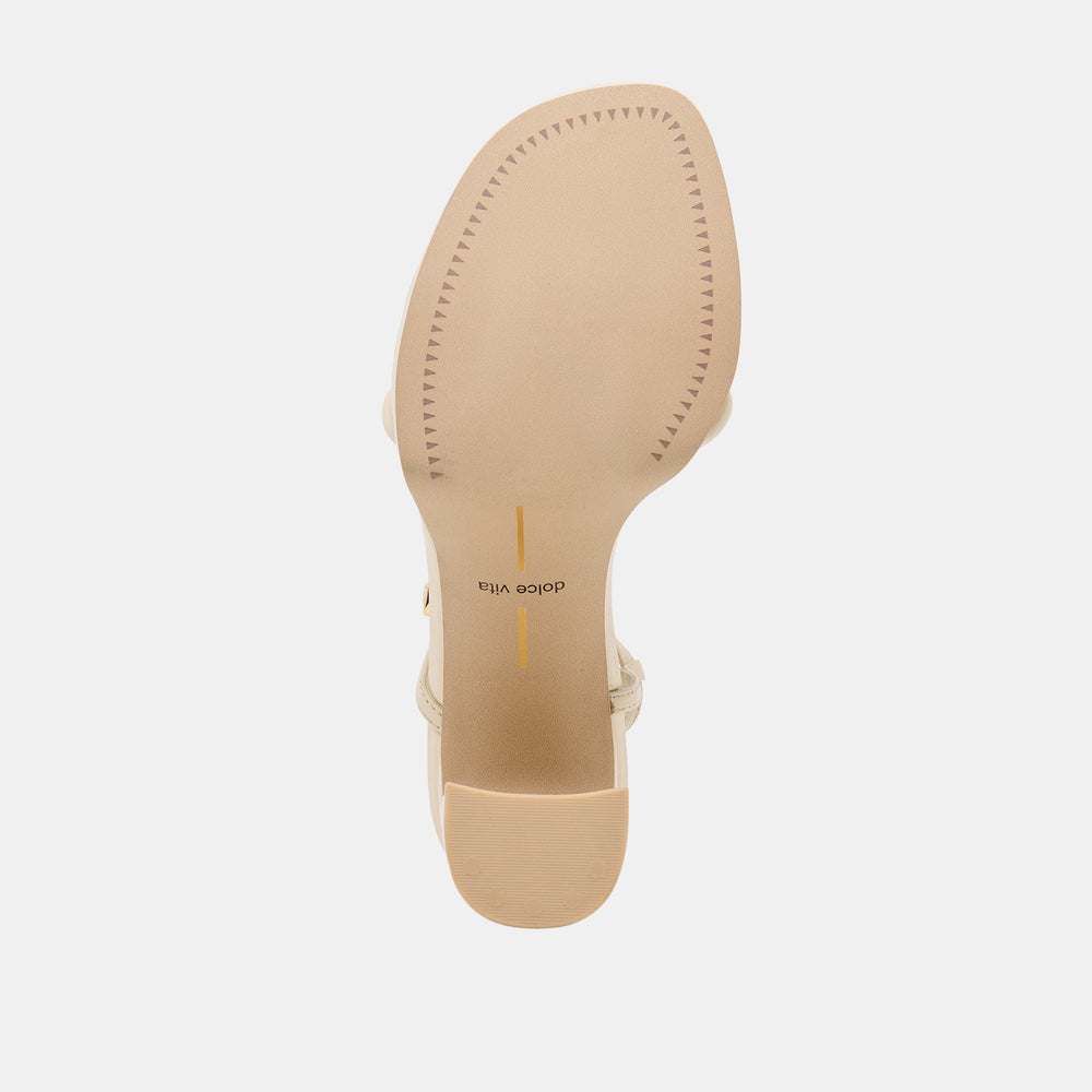 Odete Creme Leather Heels / Dolce Vita