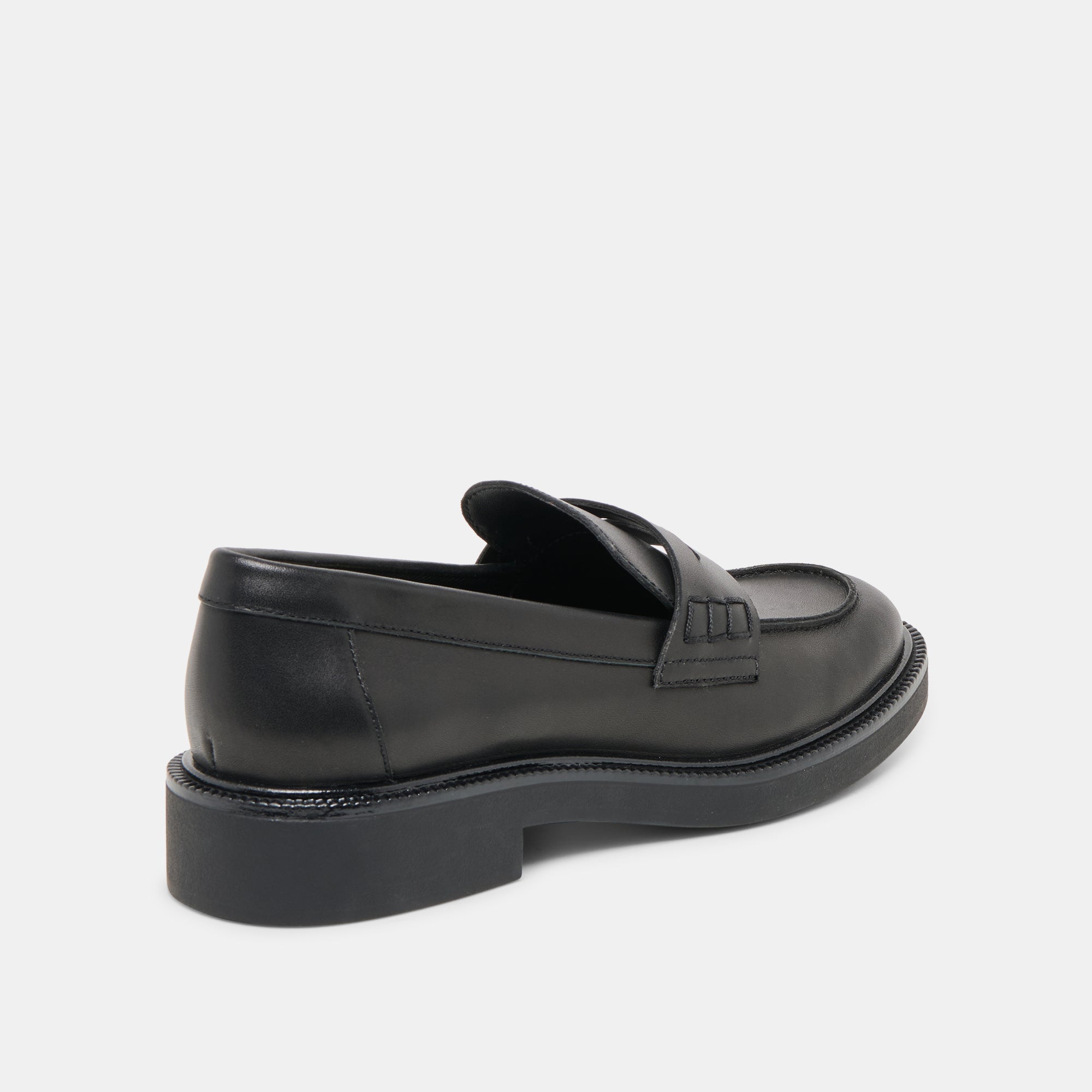 Tiggy Black Leather Loafers / Dolce Vita