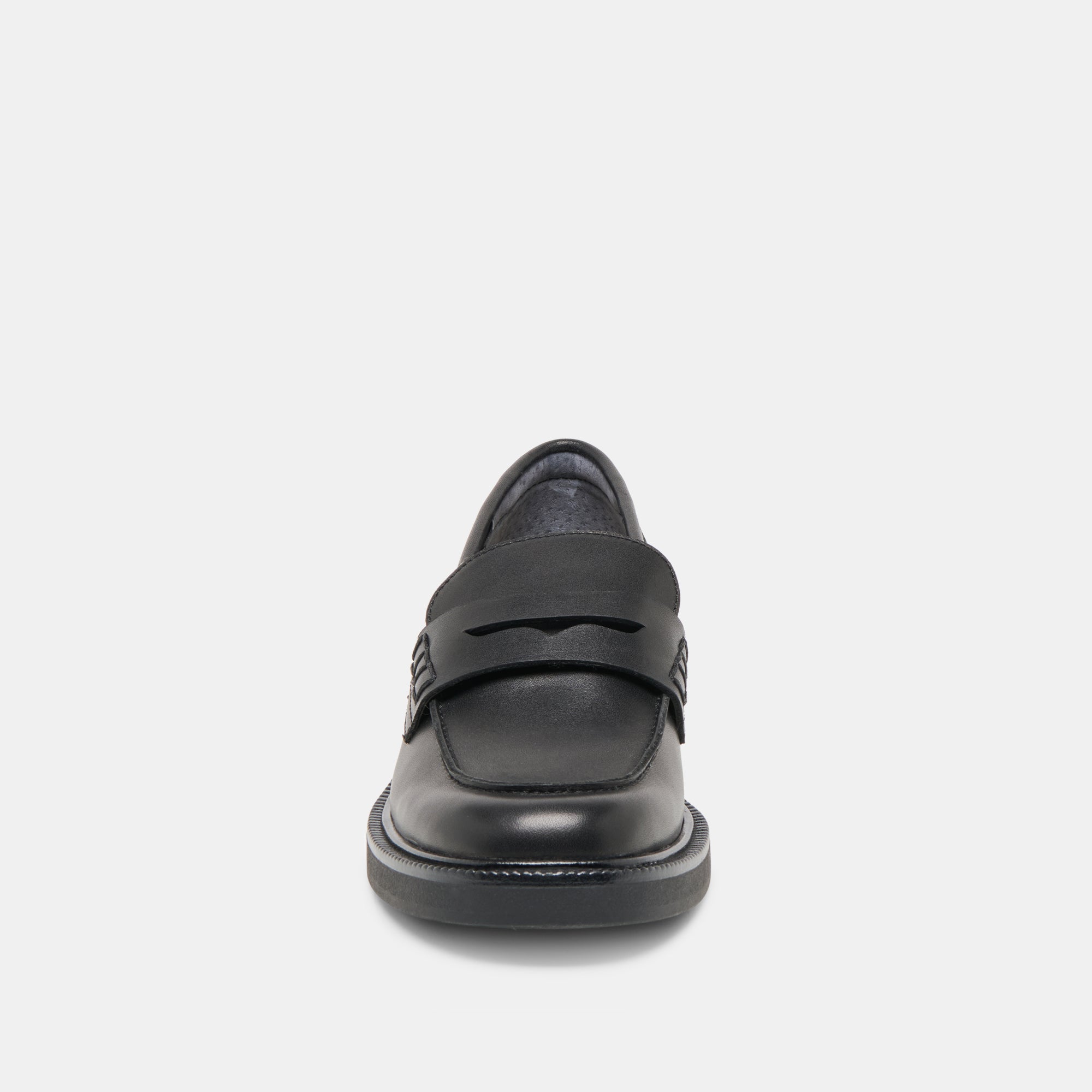 Tiggy Black Leather Loafers / Dolce Vita