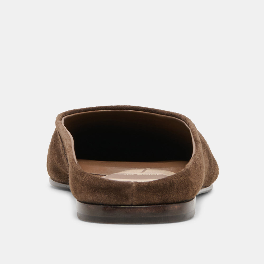 Eila Dk Brown Suede Flats / Dolce Vita