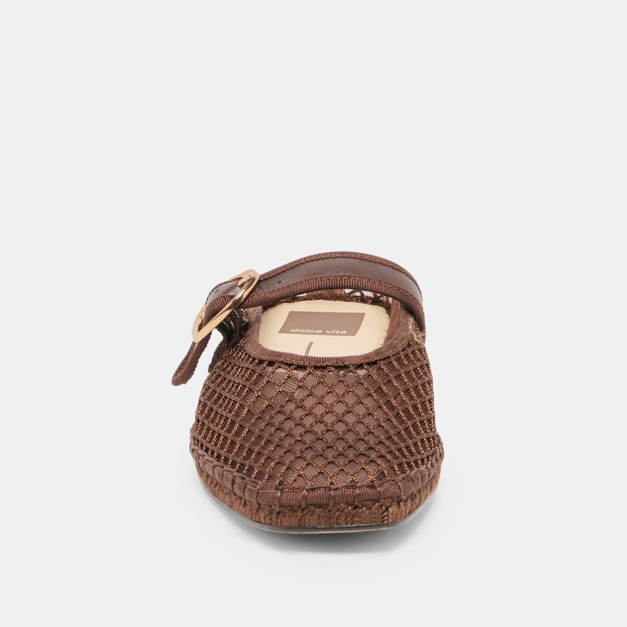Milie Chocolate Woven Mesh Flats / Dolce Vita