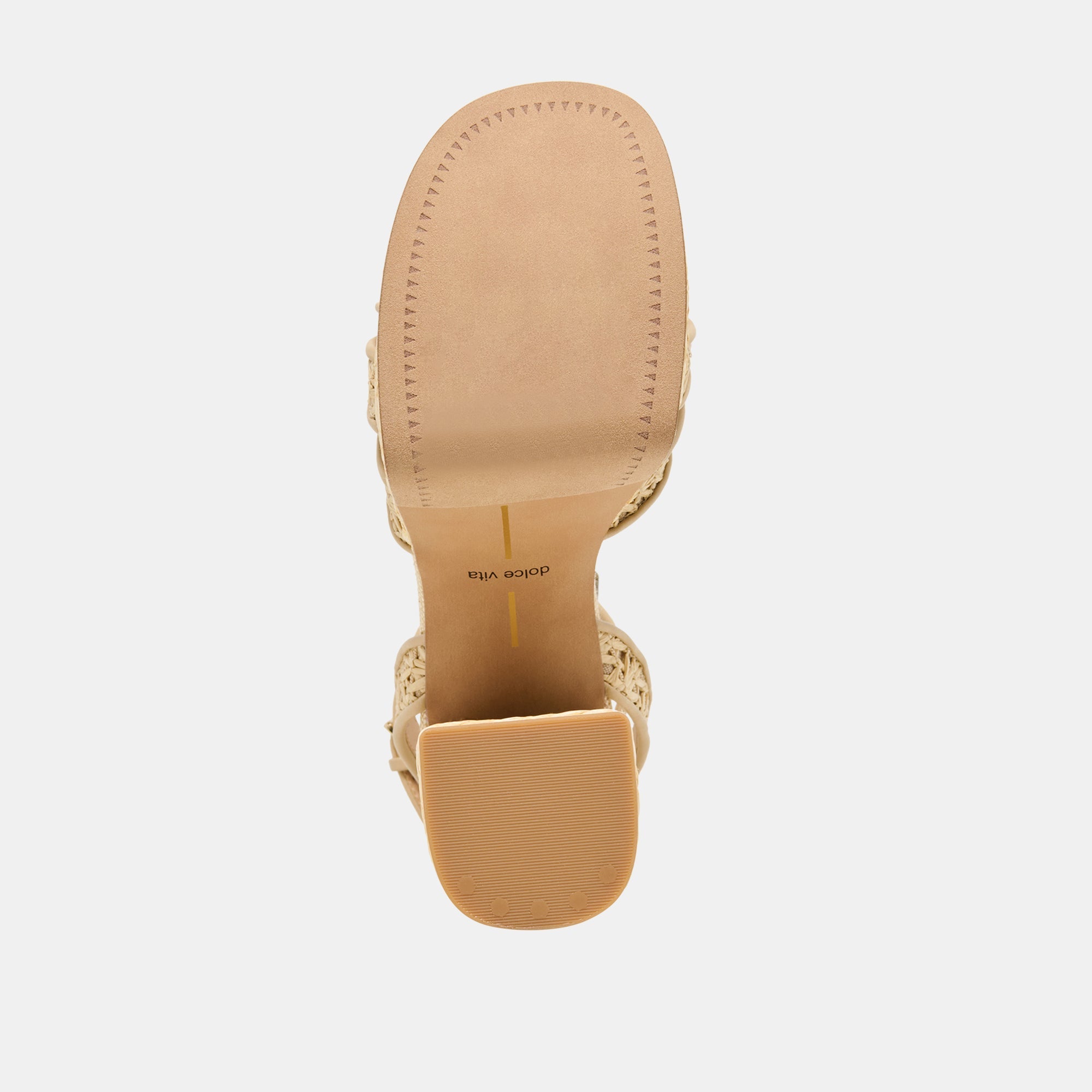 Danila Lt Natural Cross Hatch Raffia Heels / Dolce Vita
