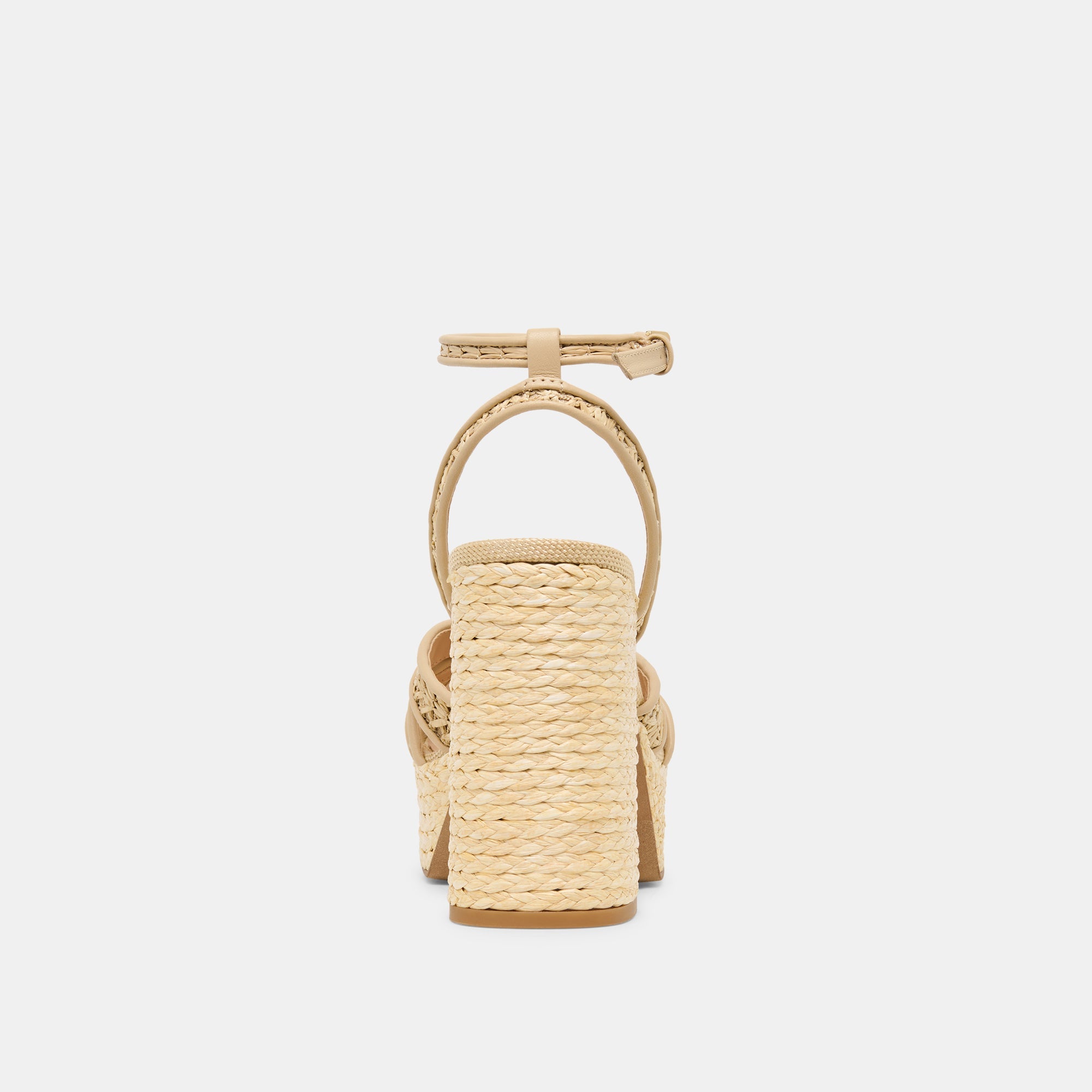 Danila Lt Natural Cross Hatch Raffia Heels / Dolce Vita