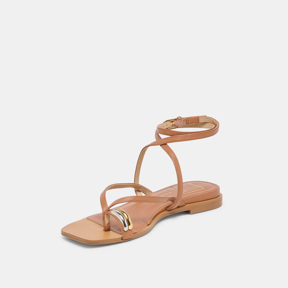 Tyrice Espresso Leather Sandals / Dolce Vita