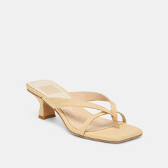 Brevel Natural Raffia Heels / Dolce Vita