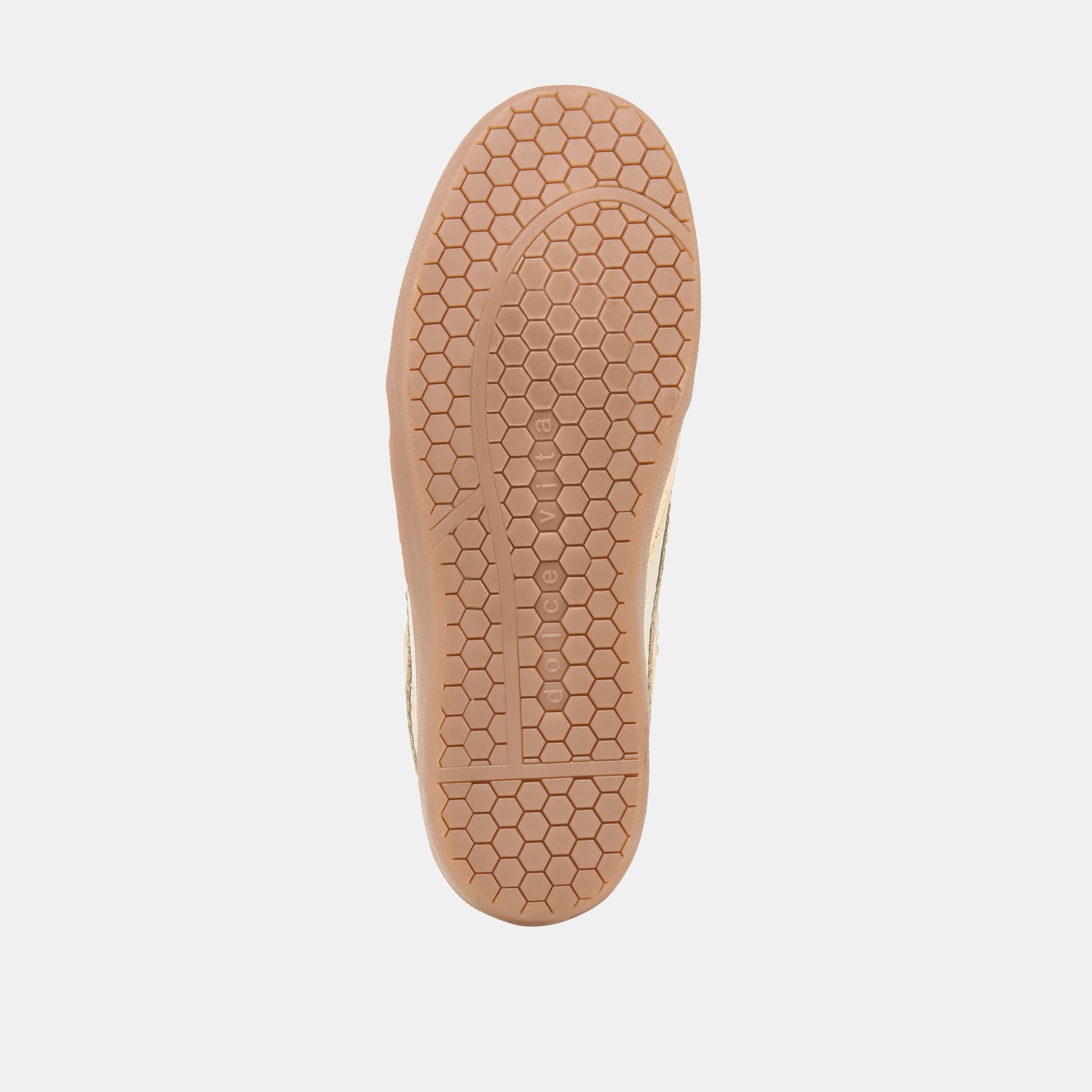 Merit Velcro White Gold Leather Sneakers / Dolce Vita