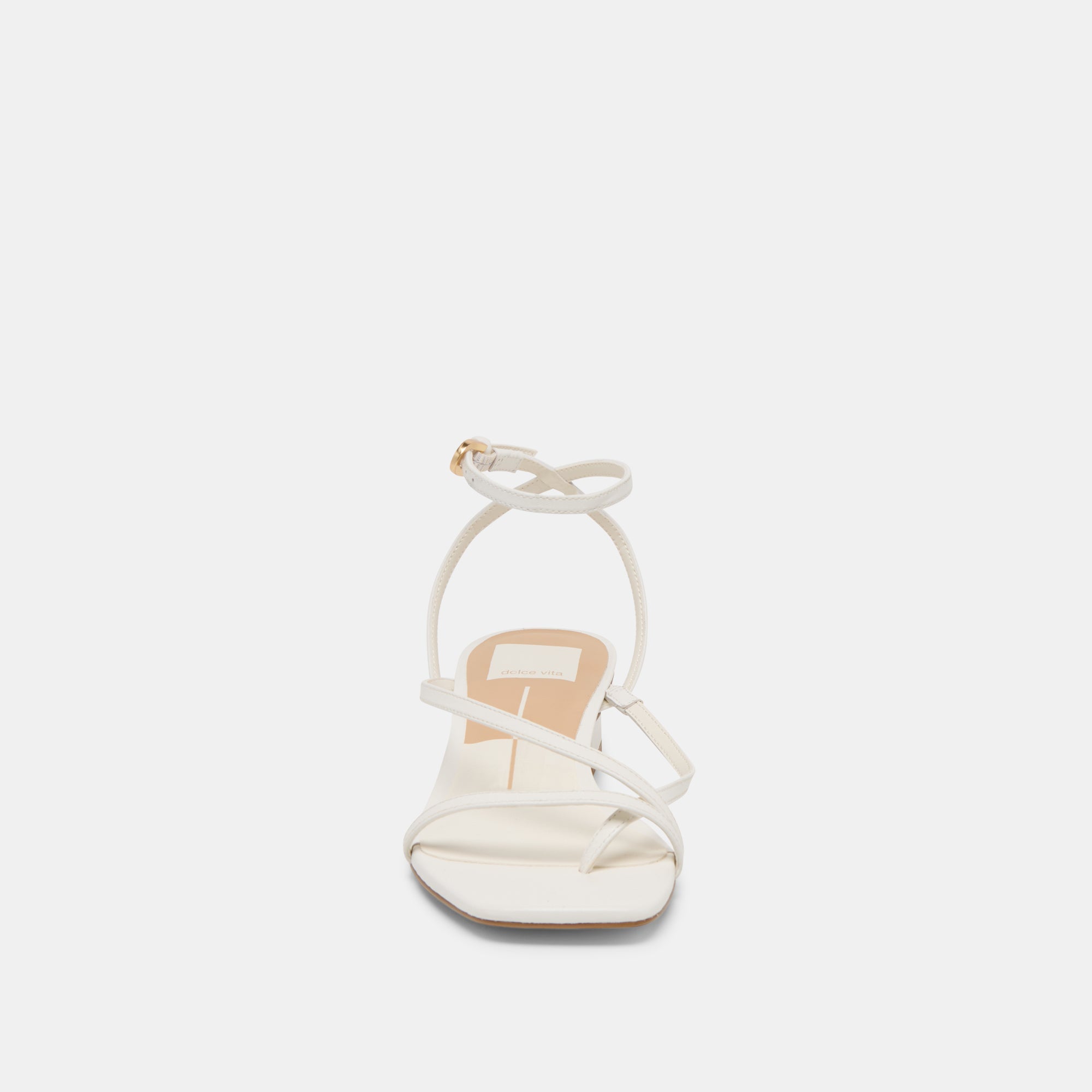Karlos True White Leather Sandals / Dolce Vita