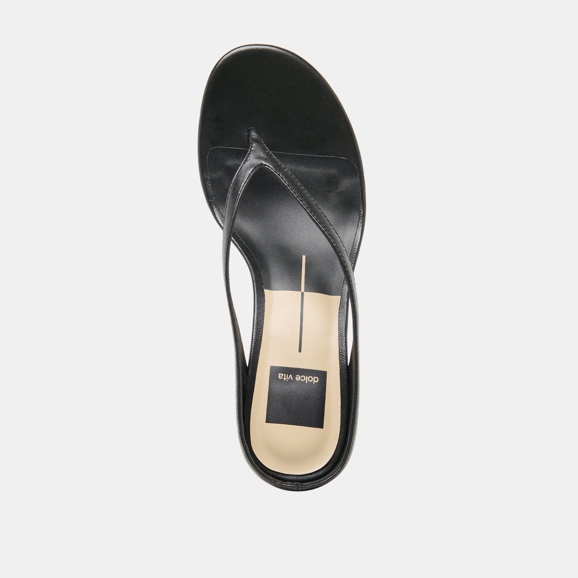 Doreen Black Leather Heels / Dolce Vita