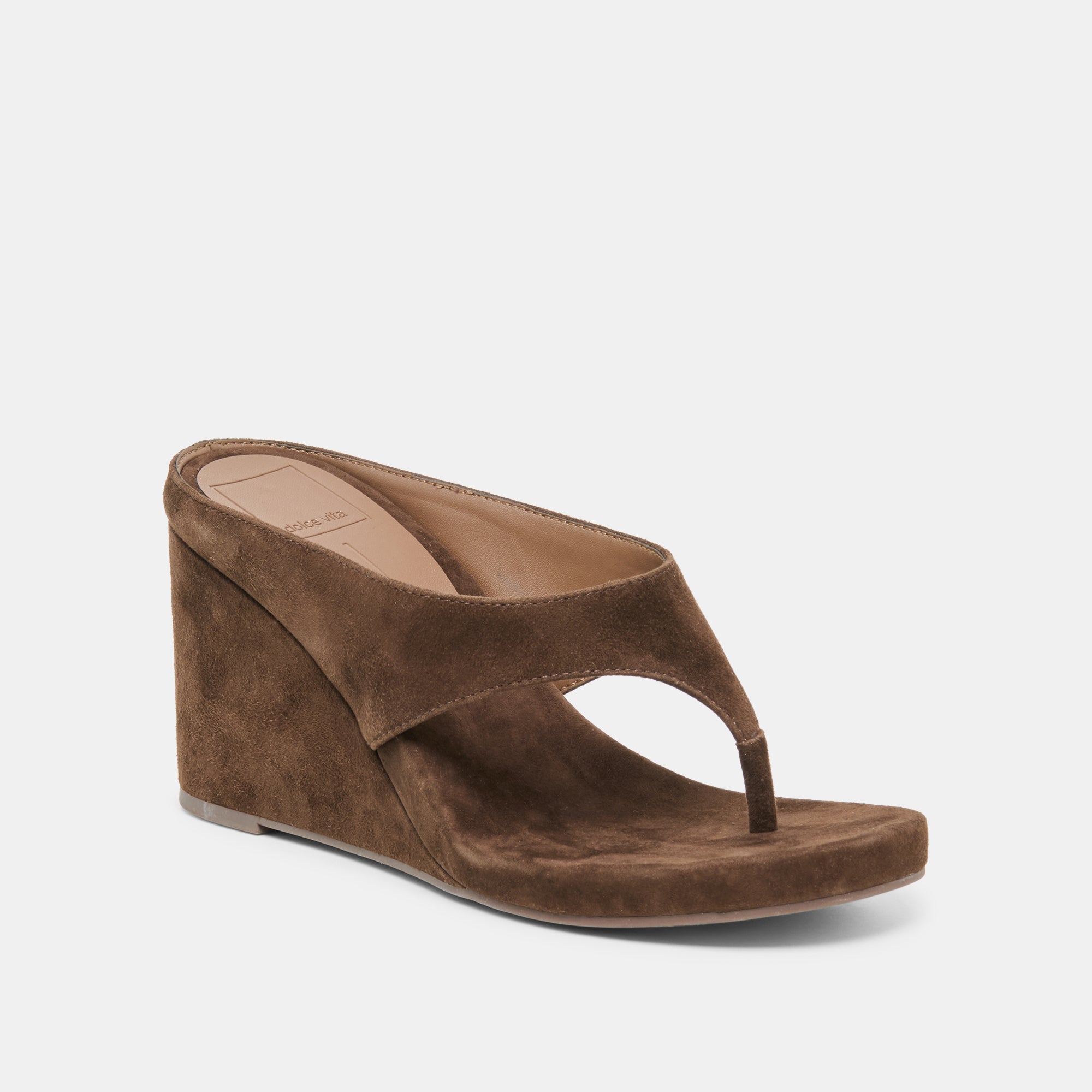 Hinna Dk Brown Suede Wedges / Dolce Vita
