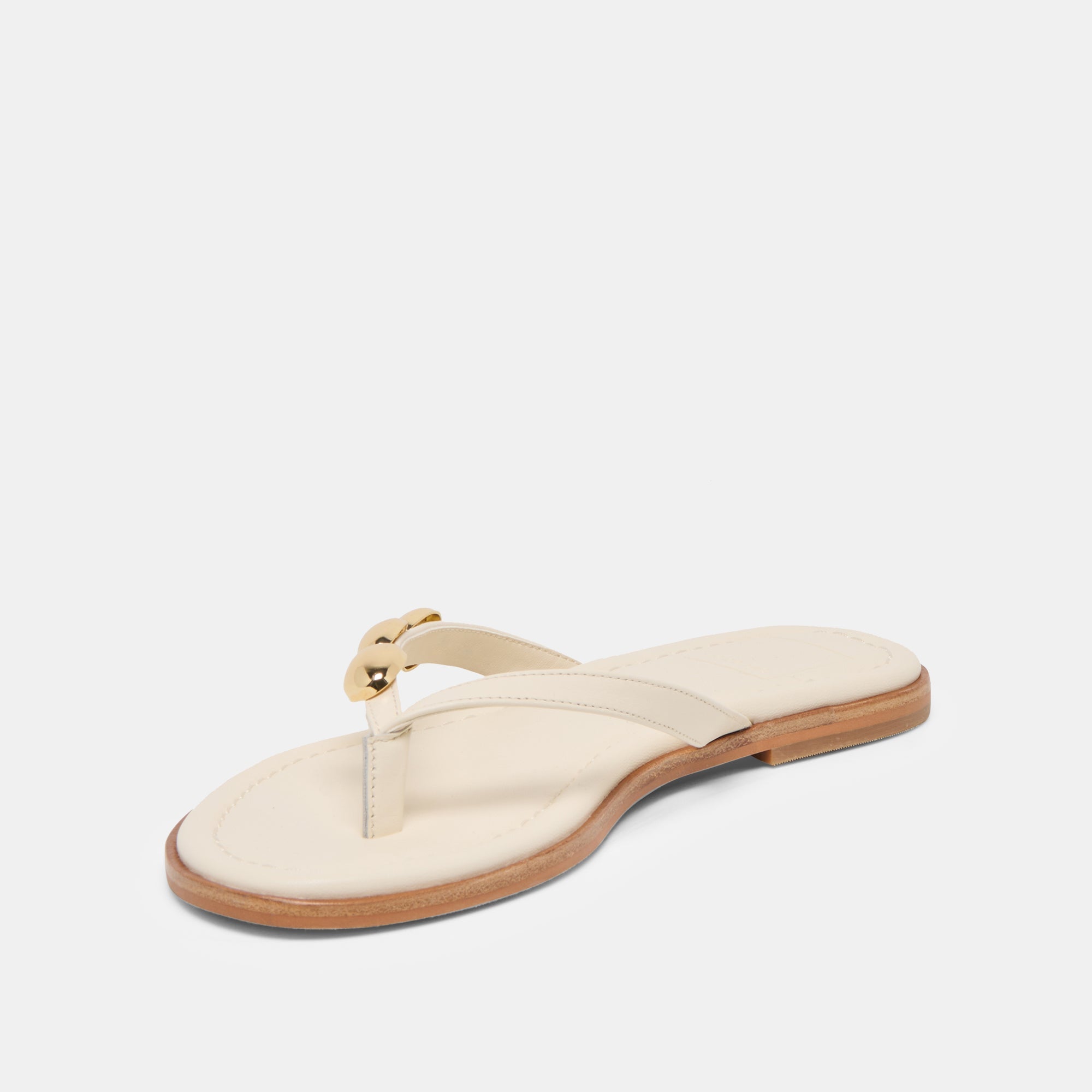Juny Off White Leather Sandals / Dolce Vita